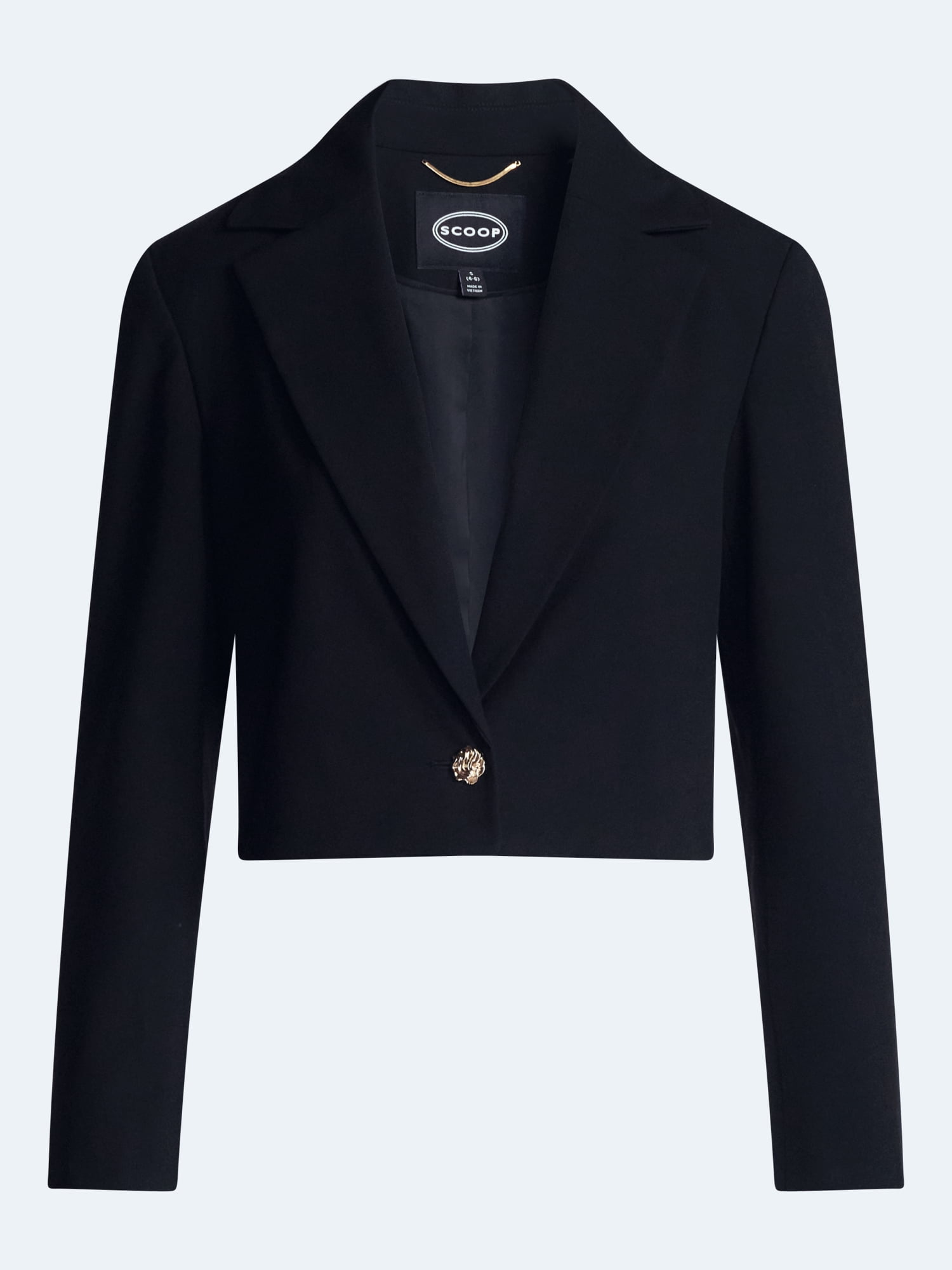 Scoop Women's and Women's Plus Ribbed Back Blazer, Sizes XS-4X