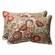 Pillow Perfect Décoratif Moderne Floral Grand Rectangle Lancer Oreiller, 24-1/2"L x 16-1/2"L x 5"J, Multicolore – image 1 sur 2