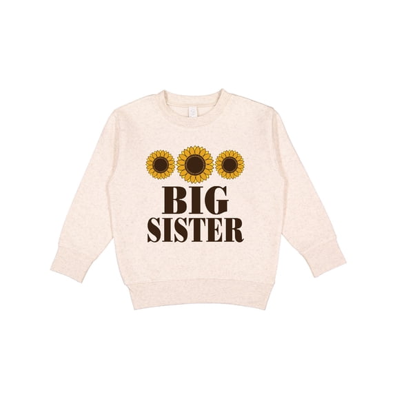 Inktastic Big Sister Announcement Sunflowers Toddler Sweatshirt