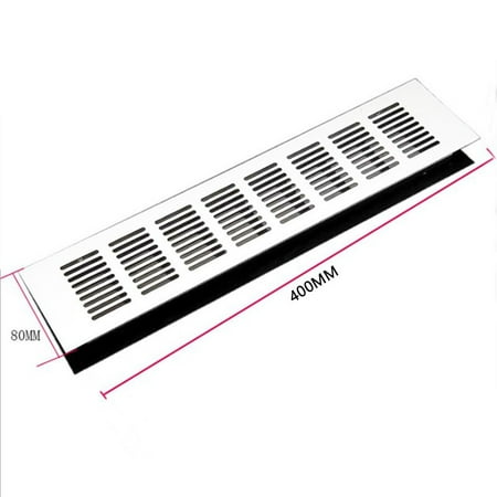 

80*150-400mm Aluminium Air Vent Silver Louvred Grill Ventilation Grille Cover