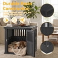 thumbnail image 4 of MINDYES 30" Dog Crate Furniture, Medium Small Dog Cage with Locking for Indoor, Black, 4 of 8
