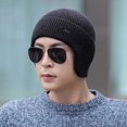 thumbnail image 2 of Skin-Friendly Men Hats Stretchy Knitted Men Scullcaps for Daily, 2 of 4