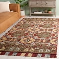 thumbnail image 2 of SAFAVIEH Blossom Abram Geometric Area Rug, Red/Gold, 6' x 6' Square, 2 of 8