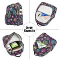 thumbnail image 5 of FORMRS Mini Backpack Purse for Women Quilted Travel Daypack Casual Shoulder Bag, Neon Christmas, 5 of 7