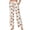 Squirrel Floral Print White, variant on SCRAWLGOD Leaf Print Green Beige Women Flowy Pants Drawstring High Waist Wide Leg Palazzo Pants Loose Fit Lightweight Trendy Lounge Trousers with Pockets, S