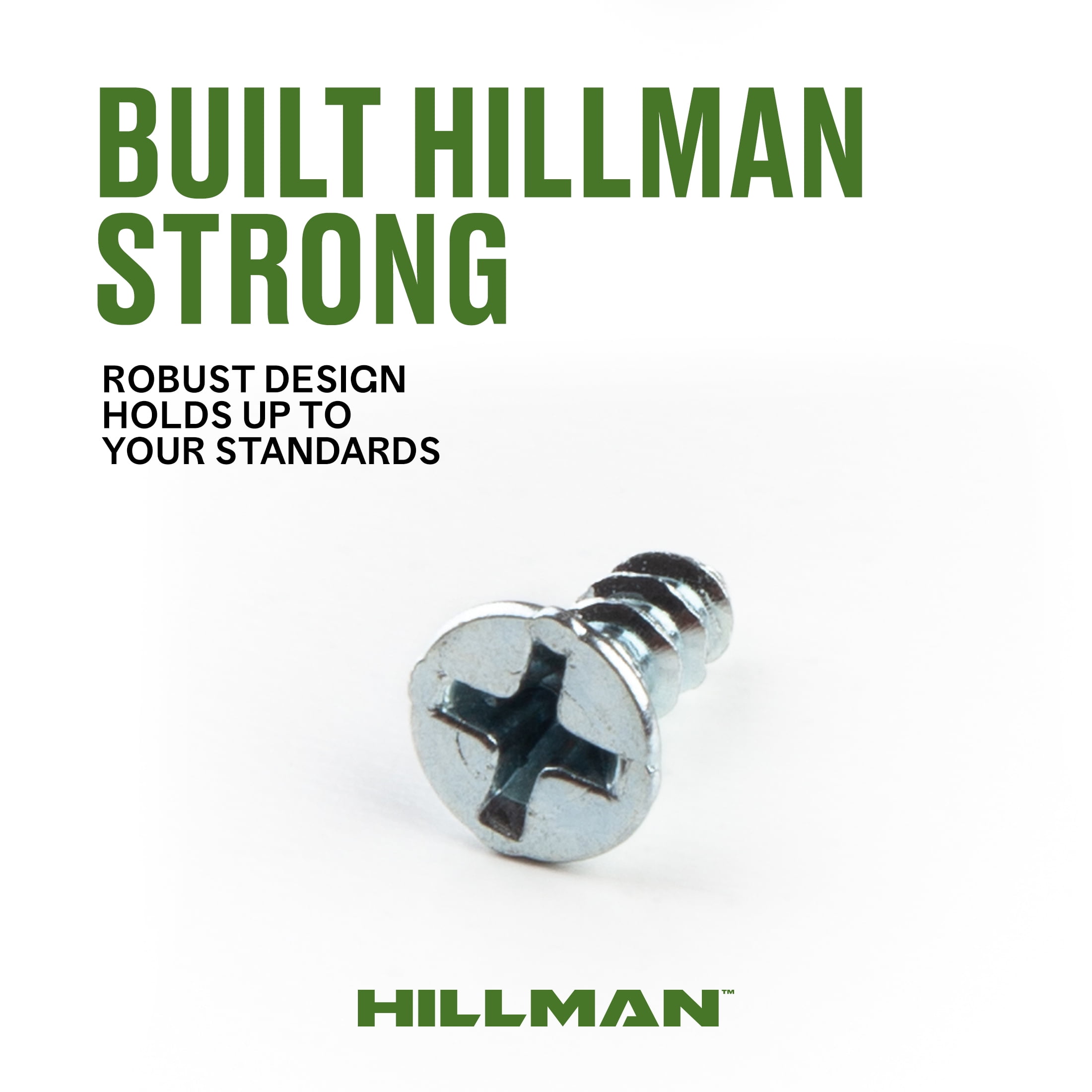 Hillman Wood Screws, #4 x 1/2", Steel, Zinc, Interior Screws, Phillips, Silver, 35 pack