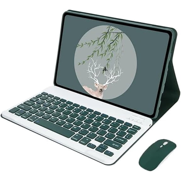 Wireless Keyboard & Mouse Case for Lenovo Tab M11 K11 LTE 11" 2024 Green