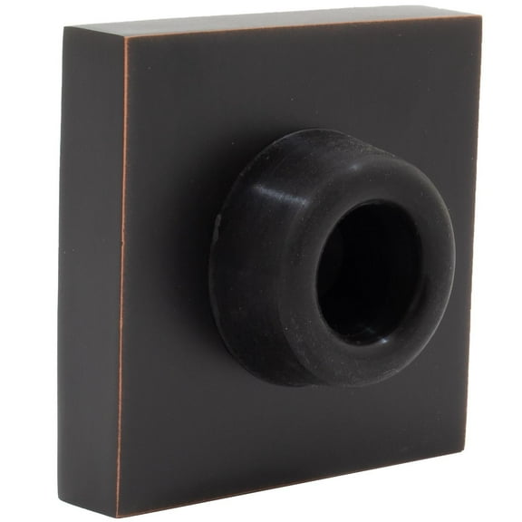 Contemporary Square Wall Door Stop, 2-1/4 Inches, Vintage Bronze by Stone Harbor Hardware