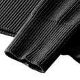 thumbnail image 5 of Men's Sweater Long Sleeve Quarter Button Stand Collar Solid Chunky Knit Pullover Tops Black L, 5 of 8