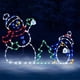 thumbnail image 2 of Adornos animados de Navidad Diversión navideña Adornos animados Cadena de luz Jardín Nieve Resplandeciente Marco decorativo Signo Interior Celebración al aire libre Decoración ANGGREK Otros, 2 of 8