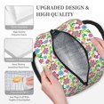 thumbnail image 3 of Fotbe Vector Mexican Otomi Style Bright Bolsa de Almuerzo con Estampado, Lonchera Aislada, Contenedor de Comida Reutilizable Tipo Cooler a Prueba de Fugas, 3 of 6