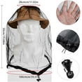 thumbnail image 4 of 4 Pack Mosquito Head Net Mesh, Head Face Neck Cover for Outdoors Hiking, Fly Netting Midges Bugs Gnats No See Ums, Black, 4 of 5