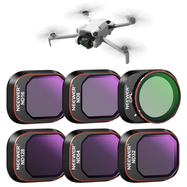 Juego de filtros NEEWER Snap On ND&CPL compatible con DJI Mini 4 Pro