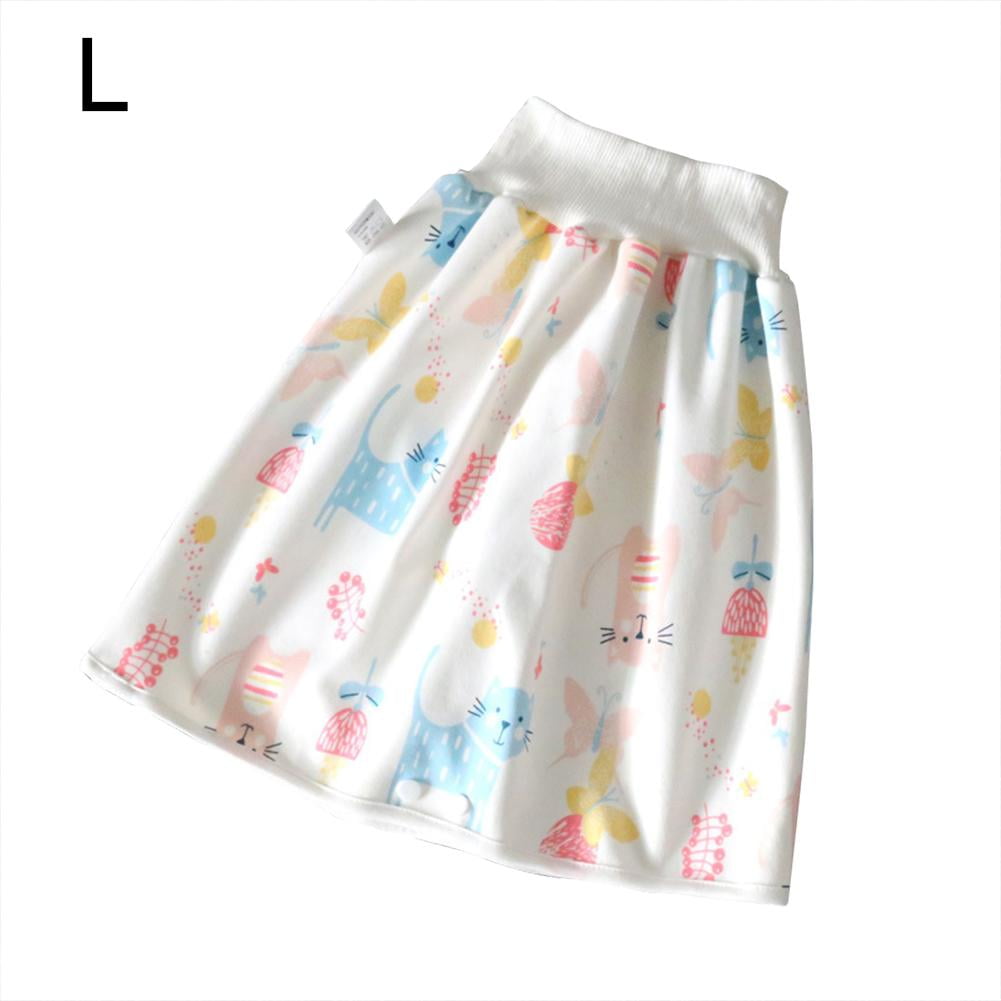 JESSIENT 1/3pc Diaper Skirt for Bed Wetting Toddler Reusable Soft Training Shorts for Boys Girls 