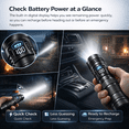 thumbnail image 5 of NIUTA® Rechargeable Flashlights, LED Flashlight with Digital Power Display, Zoomable Focus, USB-C Fast Charging & Emergency Phone Charging, Super Bright Tactical Flashlight for Camping, 5 of 7