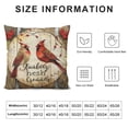 thumbnail image 5 of Qinduosi Throw Pillow Covers Appear When are Near Throw Pillow Covers Vintage Cardinal Rustic Pillow Cases Square Pillowcase Cushion Cover Outdoor Decor Sofa Couch White, 5 of 5