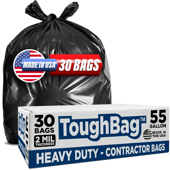 Bolsas de basura ToughBag Contractor 208-227L, 2 mil (30 unidades)