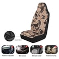 thumbnail image 6 of Jeiento Duck Camouflage Car Front Seat Covers Breathable Car Seat Cover Stretch Polyester Fabric Cover Non Slip Fashion Auto Interior Accessory Universal for Cars SUV, 6 of 7