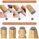 thumbnail image 2 of 24pcs Silicone Chair Leg Protectors For Hardwood Floors Table Feet Covers,stool Leg Protection Caps,furniture Cup With Felt Pads Silicone Furniture Le, 2 of 4