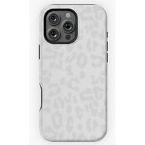 White Cheetah Print Animal Pattern Phone Case for iPhone 16 15 14 13 12 11 Pro Max