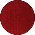 thumbnail image 1 of Ahgly Company Indoor Round Abstract Red Contemporary Area Rugs, 8' Round, 1 of 4