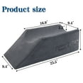 thumbnail image 4 of Shinnwa Leg Elevation Pillow Velvet Leg Knee Ankle Support Foam Wedge Pillow for Surgery Injury or Rest Grey, 4 of 6