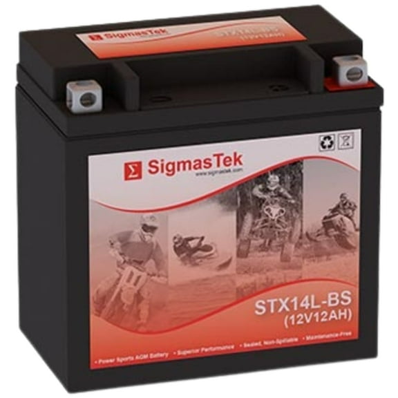 Harley-Davidson 1200CC Sportster XL XLH 2004-2017 Battery by SigmasTek 12V 12AH 200CCA