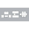 thumbnail image 2 of Malmo Combination Furniture for Outdoor – Wicker Patio Furniture Set with Loveseat Set, Six-seat Dining Set, and Chaise Lounge Set (14-Piece, Full-Round Natural Wicker, Sunbrella Canvas Taupe), 2 of 5