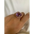thumbnail image 2 of Carillon Amethyst Ring, Gemstone Cluster 8.1 ct 925 Sterling Silver Ring for Women, Ring Size : 5.5, 2 of 4