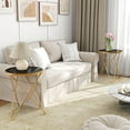 thumbnail image 4 of HLR Modern Round Side Table, End Tables Set of 2 with Marble Texture for Living Room, Black, 4 of 10
