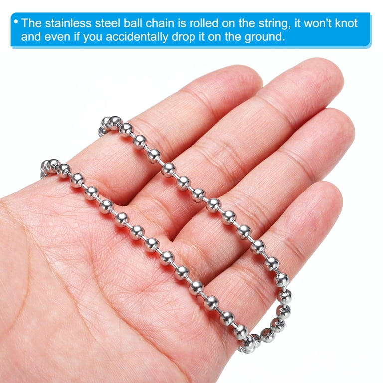 新品 Ball＆Chain✕FEILER Uxcell 0.18 inch x 56ft 304 Stainless Steel Ball Chain Ball Chain