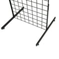 2' X 6' Grid Wall Standing Fixture Black