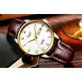 thumbnail image 3 of GUANQIN Women Date Day Vintage Clock Automatic Self Winding Stylish Wrist Watch with Stainless Steel or Genuine Leather Band Luminous Sapphire Crystal Mirror, 3 of 3
