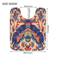 thumbnail image 5 of Yayeee Bath Rug for Bathroom Floor Non Slip Rectangle Fluffy Soft Absorbent Mat, 16"x24", Colorful Abstract Eagle, 5 of 7