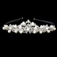 thumbnail image 3 of Rhinestone Faux Pearl Decorated Wedding Bridal Hair Barrettes, Hairband, Hair Clip, Hair Loop, Tiara (Sliver), 3 of 4