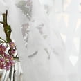 thumbnail image 4 of Paneles de cobertura de ventana de cortina blanca transparente semi-sombreado para cocina, dormitorio, sala de estar, 1 pieza, 140x260cm Kearding LF0158-04B, 4 of 7