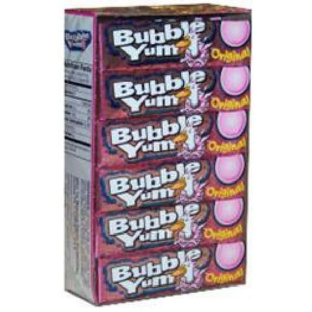 Bubble Yum Original Gum 18 pack (5 ct per pack) (Pack of 6) Walmart