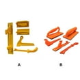 thumbnail image 3 of yingyy 5 Pcs/ensemble Poignée de Bloc Poussoir Assortiment Scie à Table Portable Protège-Main Kit Assorti Outil de Menuiserie Accessoire Jaune Orange, 3 of 6