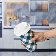 VPLUS 70 Pack 16 oz Paper Coffee Cups, Disposable Paper Cups with Lids and Stirrers