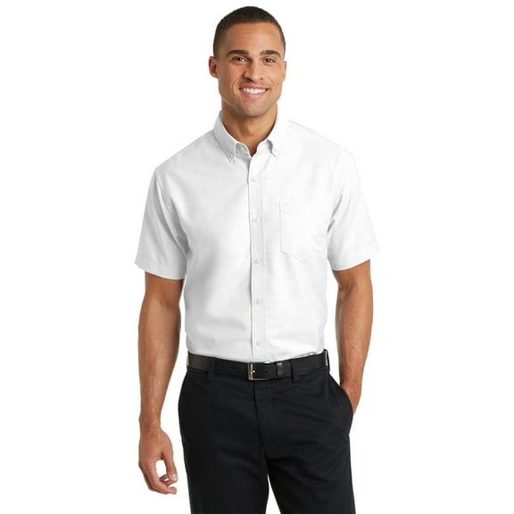 Port Authority Short Sleeve SuperPro Oxford Shirt. S659