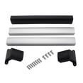 thumbnail image 2 of Mistaha RV Screen Door Handle Crossbar Grip, Aluminum and ABS Material, Black/Silver, Easy Installation, Stable Armrest, Lightweight Design, 2 of 6