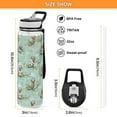 thumbnail image 3 of Sloth with Leaves 32oz Water Bottles with Straw Tritan Leakproof Sports Bottle BPA Free Clear for Fitness Gym Swimming Cycling, 3 of 7