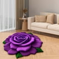 thumbnail image 6 of Luxury Floral Area Rug with 3D Visual Effect, Non-Slip Backing, Soft Crystal Velvet, Ideal for Living Room, Bedroom, Dining Room, Home, and Office Floor Mat, 6 of 6