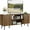 Walnut(135 cm), variant on Smart FENDEE Mid Century TV Stands with Storage Entertainment Center for 70" TV,Living Room,Walnut