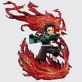 thumbnail image 2 of Figurine d'Action Réaliste Demon Slayer - Tanjiro Kamado, Décorations de Bureau Collections Jouets pour Fans (25cm), 2 of 6