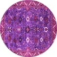 thumbnail image 1 of Ahgly Company Indoor Round Oriental Pink Traditional Area Rugs, 5' Round, 1 of 4