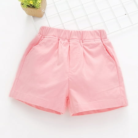 

Simplmasygenix Toddler Shorts Clearance Draft Day Summer Casual Girls Shorts Elastic Outwear Hot Pants Solid Color Versatile Pants