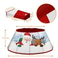 thumbnail image 2 of Christmas Tree Collar Red Velvet Folable Snowflake Christmas Tree Ring Tree Skirt for Artificial Trees Base Stand Cover Christmas Tree Decoration Tree Basket for Party Home Decorations, 2 of 7