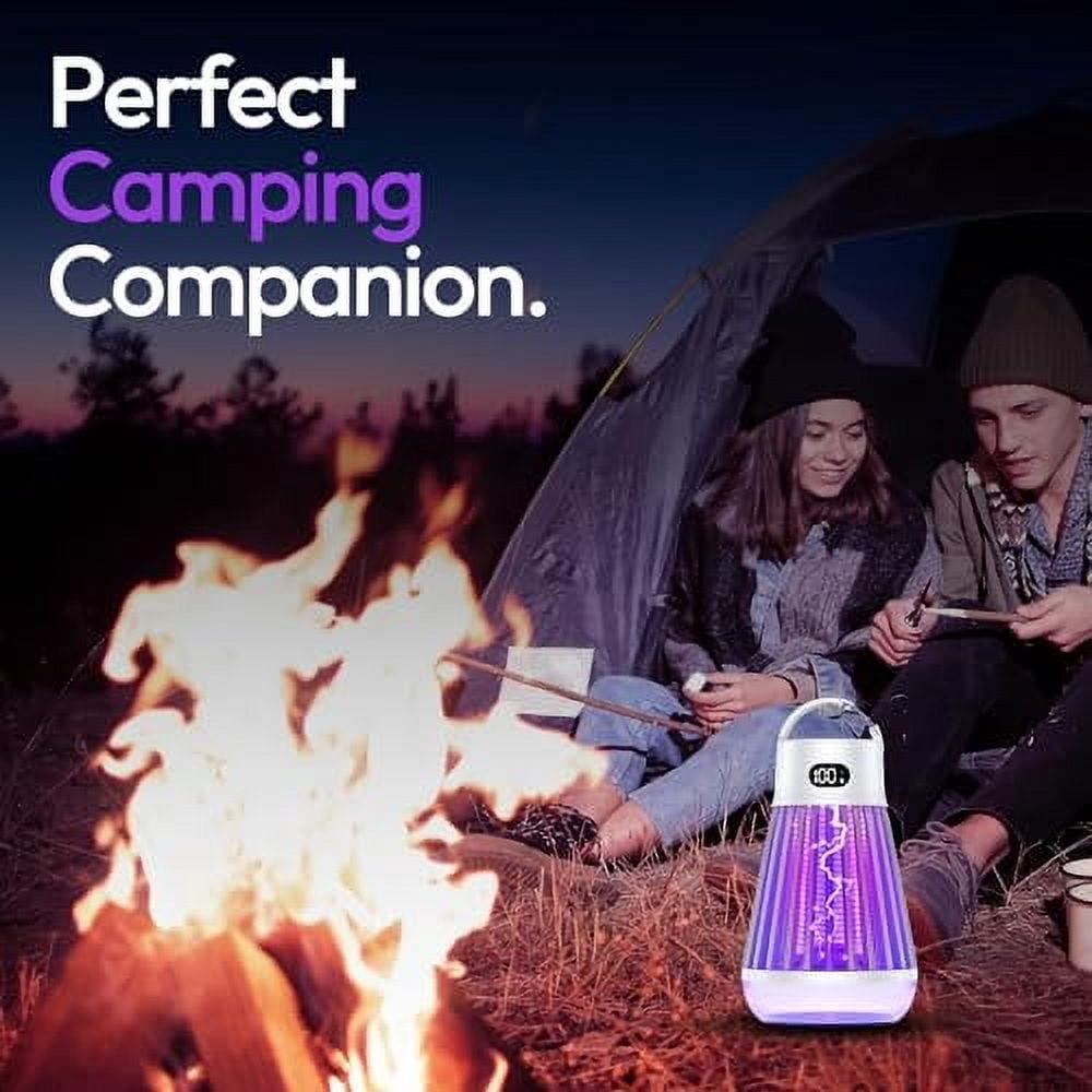 Zapper 2.0 Gold Portable Bug Zapper, Indoor & Outdoor, Cordless Rechargeable Mosquito Zapper, Hanging Hook, 1500V High Voltage, Trap for Fly, Insect, Mosquito & Bugs