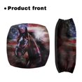thumbnail image 2 of HELLHERO Non-Slip Fit Seat & Back Covers Seat & Backrest Covers with Stretchable Material Dust Cover Street and Outdoors (American Flag Horse), 2 of 7